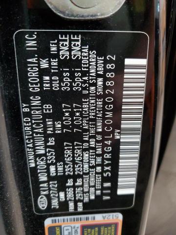 Photo 12 VIN: 5XYRG4LC0MG028882 - KIA SORENTO LX 