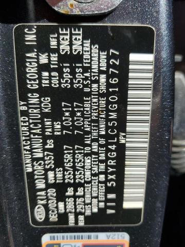 Photo 12 VIN: 5XYRG4LC5MG016727 - KIA SORENTO LX 