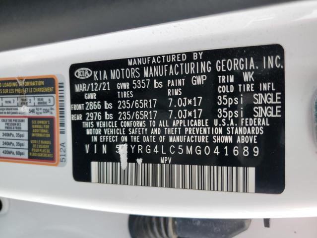 Photo 12 VIN: 5XYRG4LC5MG041689 - KIA SORENTO LX 