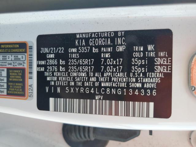 Photo 12 VIN: 5XYRG4LC8NG134336 - KIA SORENTO LX 