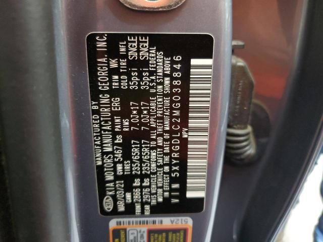 Photo 13 VIN: 5XYRGDLC2MG038846 - KIA SORENTO LX 