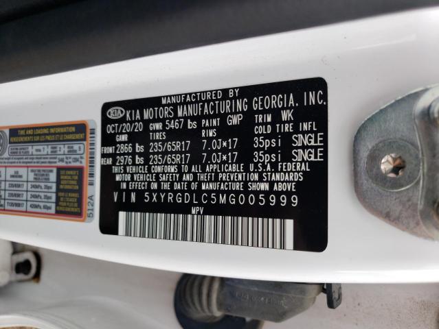 Photo 13 VIN: 5XYRGDLC5MG005999 - KIA SORENTO 