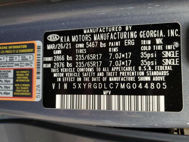 Photo 12 VIN: 5XYRGDLC7MG044805 - KIA SORENTO LX 