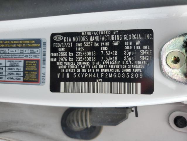 Photo 13 VIN: 5XYRH4LF2MG035209 - KIA SORENTO 