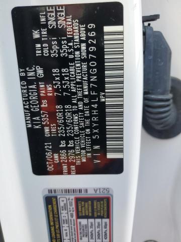 Photo 13 VIN: 5XYRH4LF7NG079269 - KIA SORENTO EX 