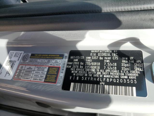 Photo 11 VIN: 5XYRH4LF8PG203505 - KIA SORENTO EX 