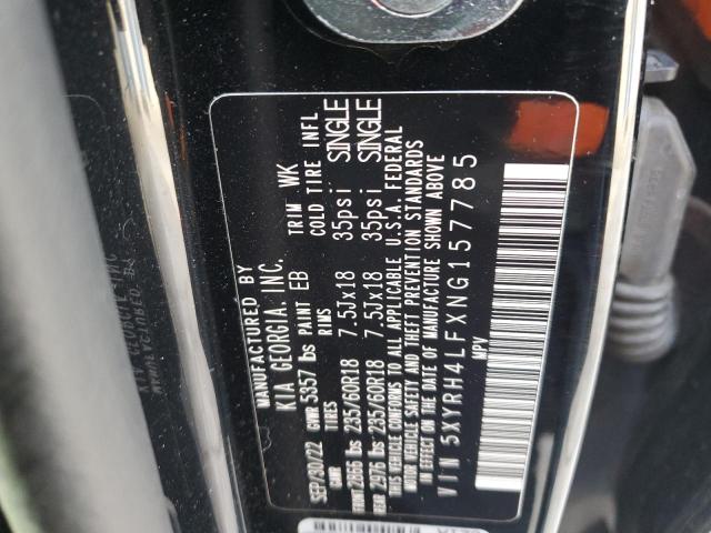 Photo 12 VIN: 5XYRH4LFXNG157785 - KIA SORENTO 