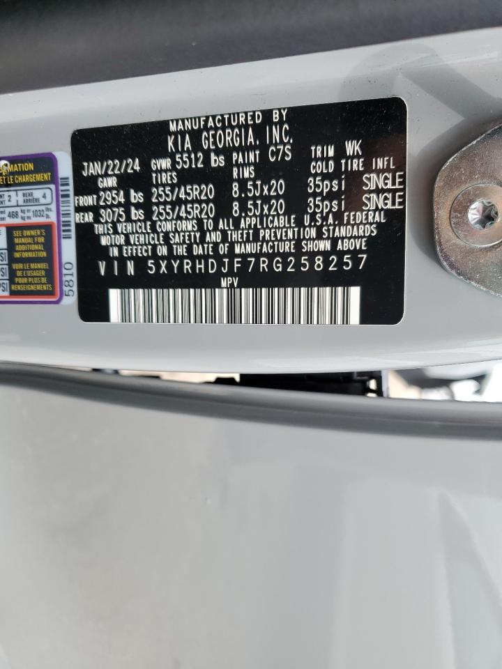 Photo 12 VIN: 5XYRHDJF7RG258257 - KIA SORENTO 