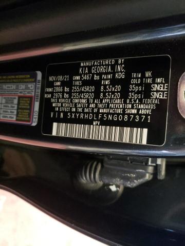 Photo 13 VIN: 5XYRHDLF5NG087371 - KIA SORENTO EX 