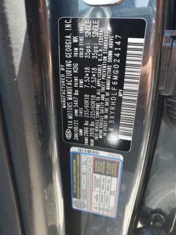 Photo 12 VIN: 5XYRHDLF6MG024147 - KIA SORENTO 