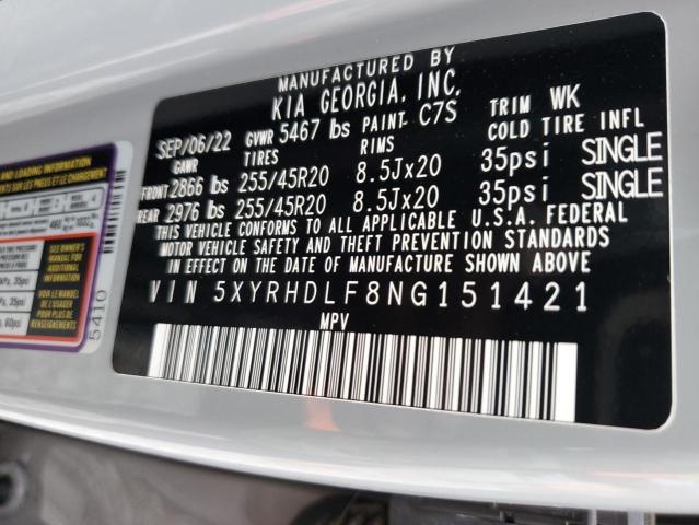 Photo 12 VIN: 5XYRHDLF8NG151421 - KIA SORENTO EX 