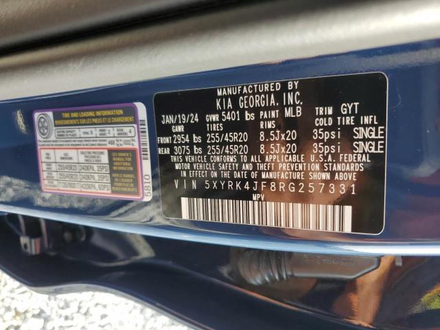 Photo 12 VIN: 5XYRK4JF8RG257331 - KIA SORENTO SX 