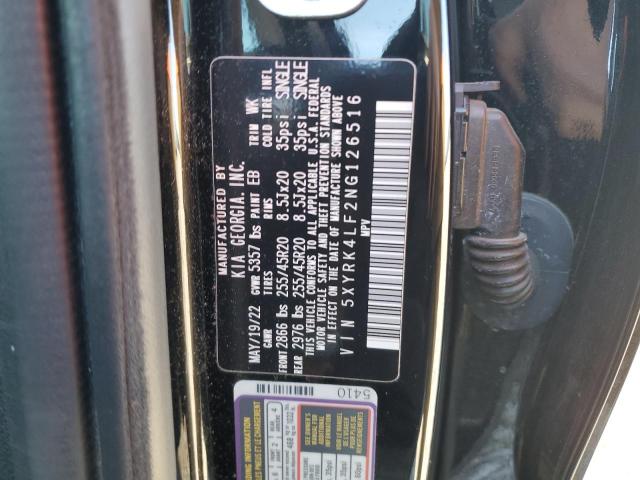 Photo 12 VIN: 5XYRK4LF2NG126516 - KIA SORENTO 