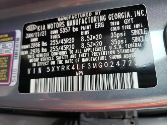 Photo 9 VIN: 5XYRK4LF3MG024723 - KIA SORENTO SX 