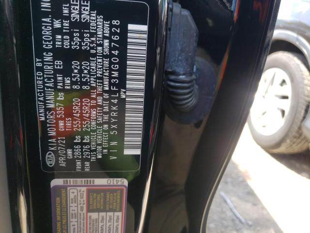 Photo 9 VIN: 5XYRK4LF3MG047628 - KIA SORENTO SX 