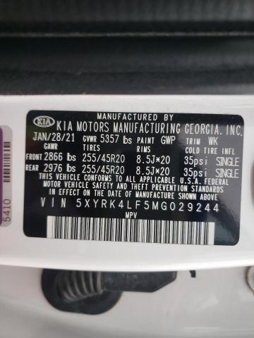 Photo 11 VIN: 5XYRK4LF5MG029244 - KIA SORENTO SX 