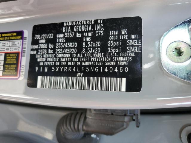 Photo 13 VIN: 5XYRK4LF5NG140460 - KIA SORENTO 