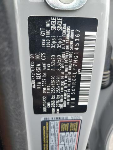 Photo 12 VIN: 5XYRK4LF7NG145367 - KIA SORENTO 