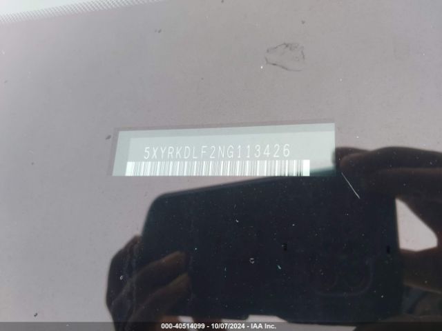 Photo 8 VIN: 5XYRKDLF2NG113426 - KIA SORENTO 