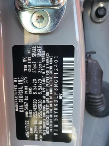 Photo 12 VIN: 5XYRKDLF3NG112401 - KIA SORENTO 