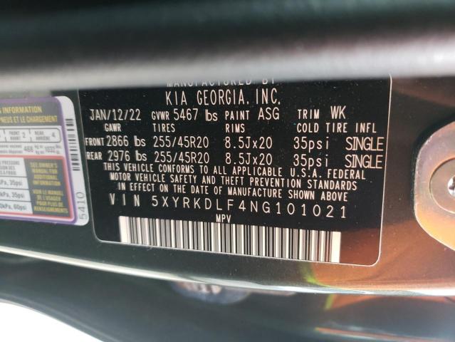 Photo 13 VIN: 5XYRKDLF4NG101021 - KIA SORENTO 