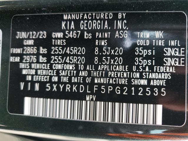 Photo 12 VIN: 5XYRKDLF5PG212535 - KIA SORENTO 