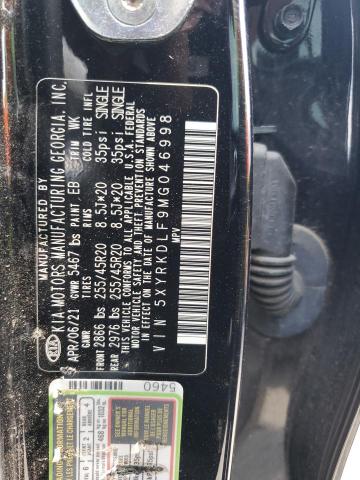 Photo 12 VIN: 5XYRKDLF9MG046998 - KIA SORENTO SX 