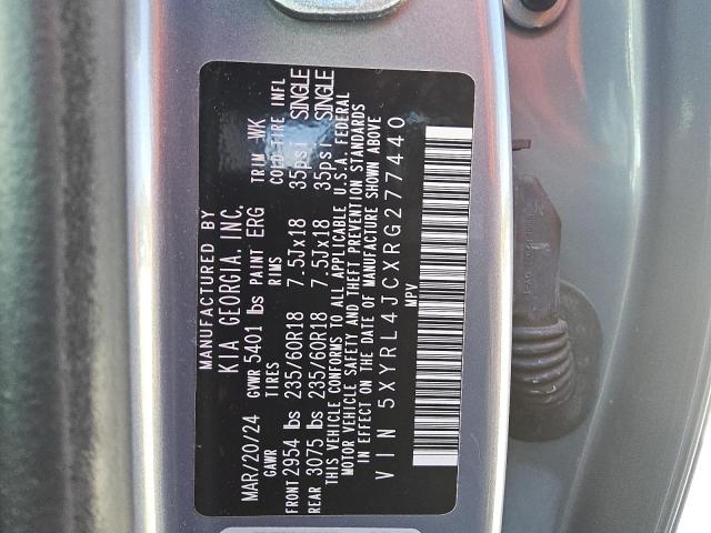 Photo 12 VIN: 5XYRL4JCXRG277440 - KIA SORENTO S 