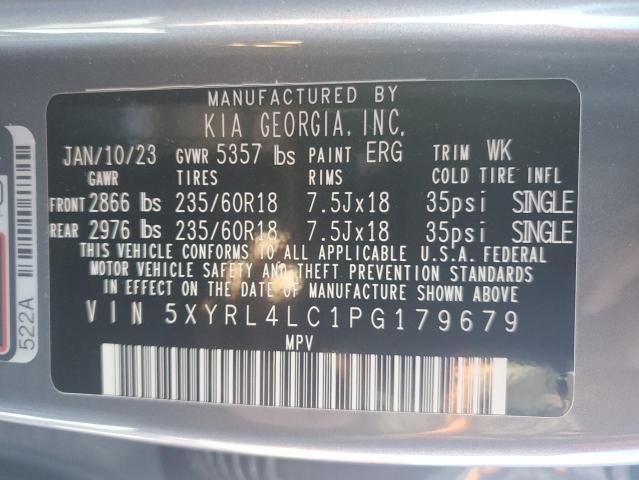 Photo 12 VIN: 5XYRL4LC1PG179679 - KIA SORENTO 