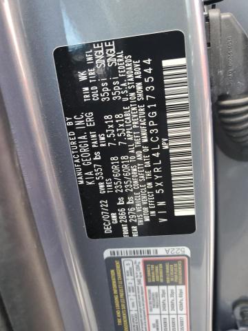 Photo 11 VIN: 5XYRL4LC3PG173544 - KIA SORENTO S 