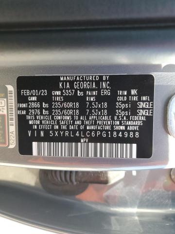 Photo 13 VIN: 5XYRL4LC6PG184988 - KIA SORENTO S 