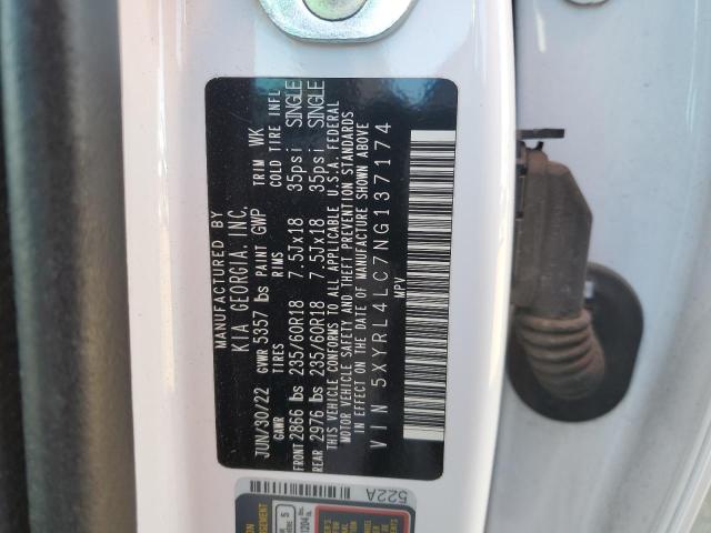 Photo 13 VIN: 5XYRL4LC7NG137174 - KIA SORENTO 