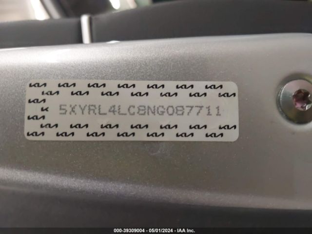 Photo 8 VIN: 5XYRL4LC8NG087711 - KIA SORENTO 