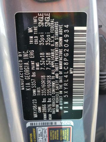 Photo 13 VIN: 5XYRL4LC8PG204934 - KIA SORENTO 