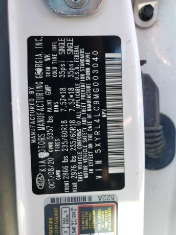 Photo 12 VIN: 5XYRL4LC9MG003040 - KIA SORENTO 