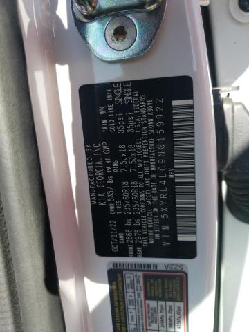 Photo 12 VIN: 5XYRL4LC9NG159922 - KIA SORENTO 