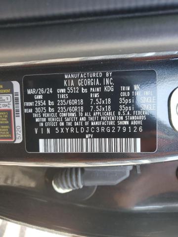 Photo 12 VIN: 5XYRLDJC3RG279126 - KIA SORENTO S 