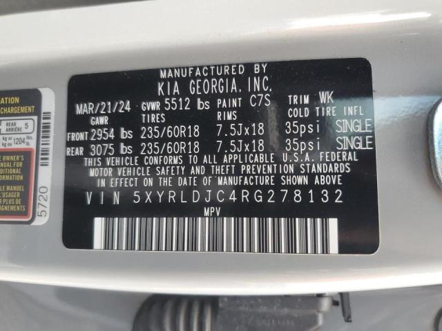 Photo 12 VIN: 5XYRLDJC4RG278132 - KIA SORENTO S 