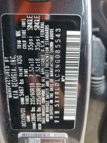 Photo 12 VIN: 5XYRLDLC3NG085543 - KIA SORENTO 