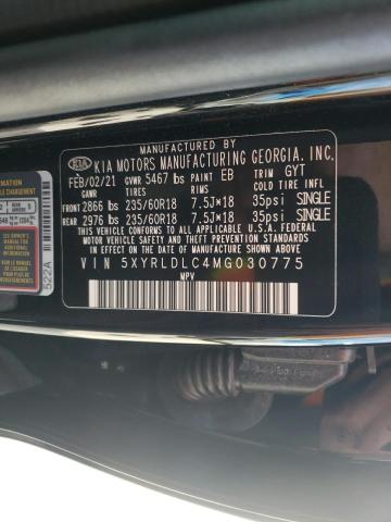 Photo 12 VIN: 5XYRLDLC4MG030775 - KIA SORENTO S 