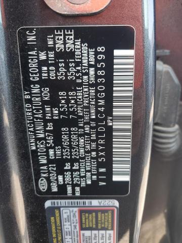 Photo 12 VIN: 5XYRLDLC4MG038598 - KIA SORENTO S 