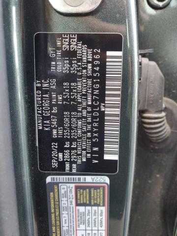 Photo 11 VIN: 5XYRLDLC7NG154962 - KIA SORENTO 