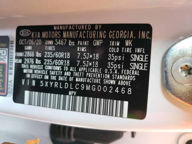 Photo 9 VIN: 5XYRLDLC9MG002468 - KIA SORENTO S 