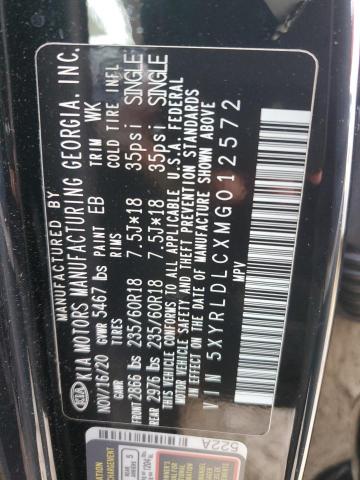 Photo 12 VIN: 5XYRLDLCXMG012572 - KIA SORENTO 