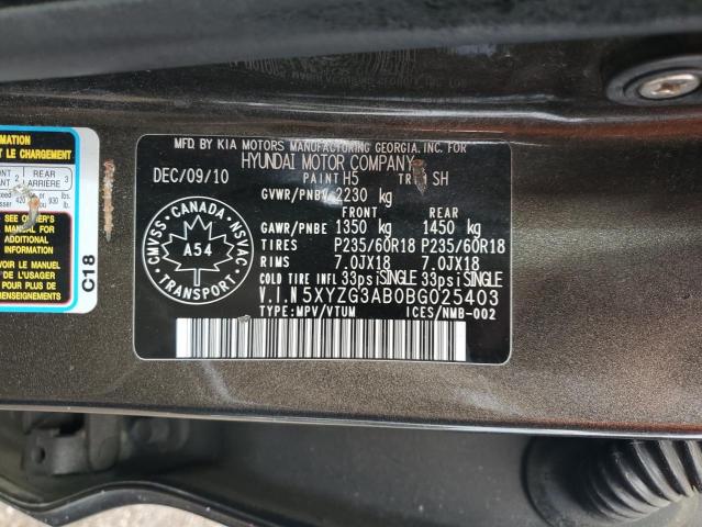 Photo 12 VIN: 5XYZG3AB0BG025403 - HYUNDAI SANTA FE 