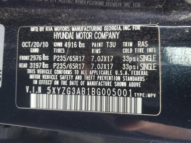 Photo 12 VIN: 5XYZG3AB1BG005001 - HYUNDAI SANTA FE G 