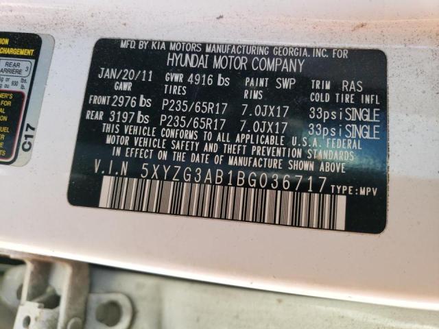 Photo 12 VIN: 5XYZG3AB1BG036717 - HYUNDAI SANTA FE G 