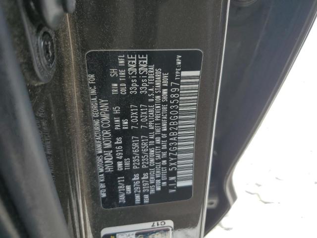 Photo 11 VIN: 5XYZG3AB2BG035897 - HYUNDAI SANTA FE 