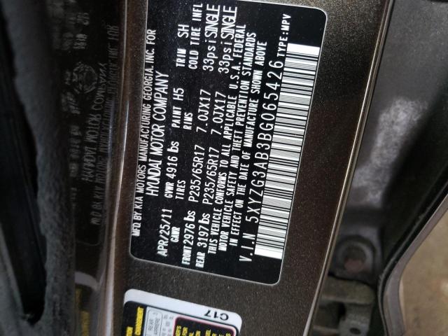 Photo 9 VIN: 5XYZG3AB3BG065426 - HYUNDAI SANTA FE G 