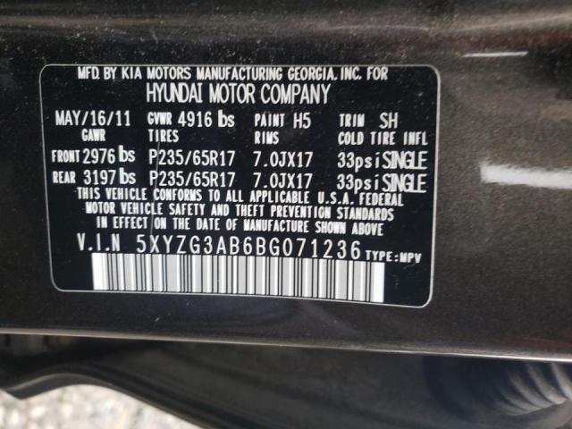 Photo 12 VIN: 5XYZG3AB6BG071236 - HYUNDAI SANTA FE G 